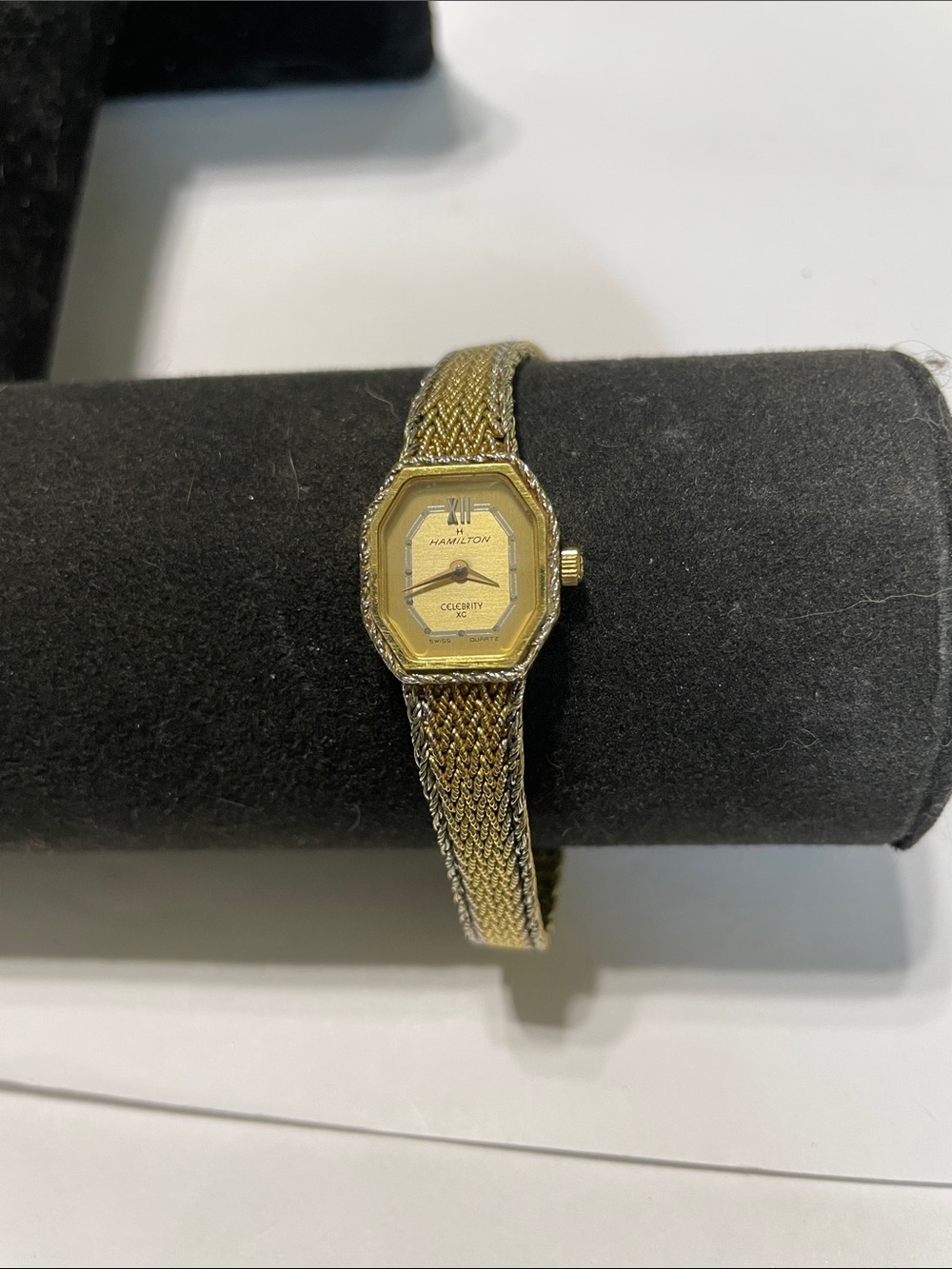 Hamilton Vintage Gold Filled Celebrity XC Bangle Bracelet Watch